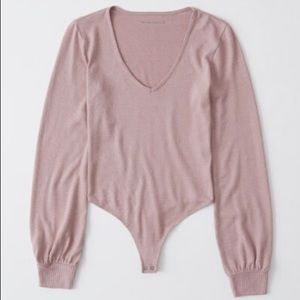 Abercrombie & Fitch puff sleeve bodysuit XL NWT